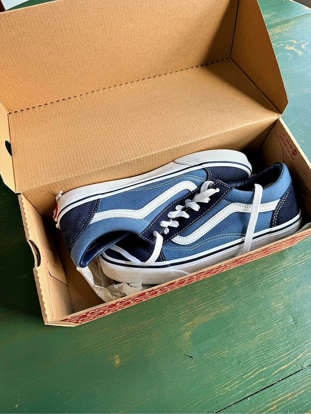 Vans Old Skool Sneakers Blue & White US 7 Youth